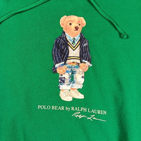 Polo by Ralph Lauren Green and Navy Hoodie - Picture 4 of 11